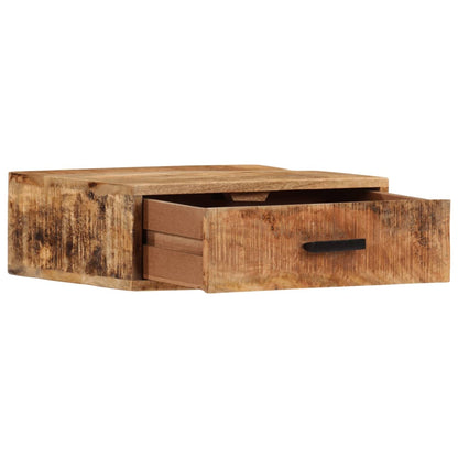 Nachtkastje Wandgemonteerd 40X30X13,5 Cm Massief Mangohout 40 x 30 x 13.5 cm