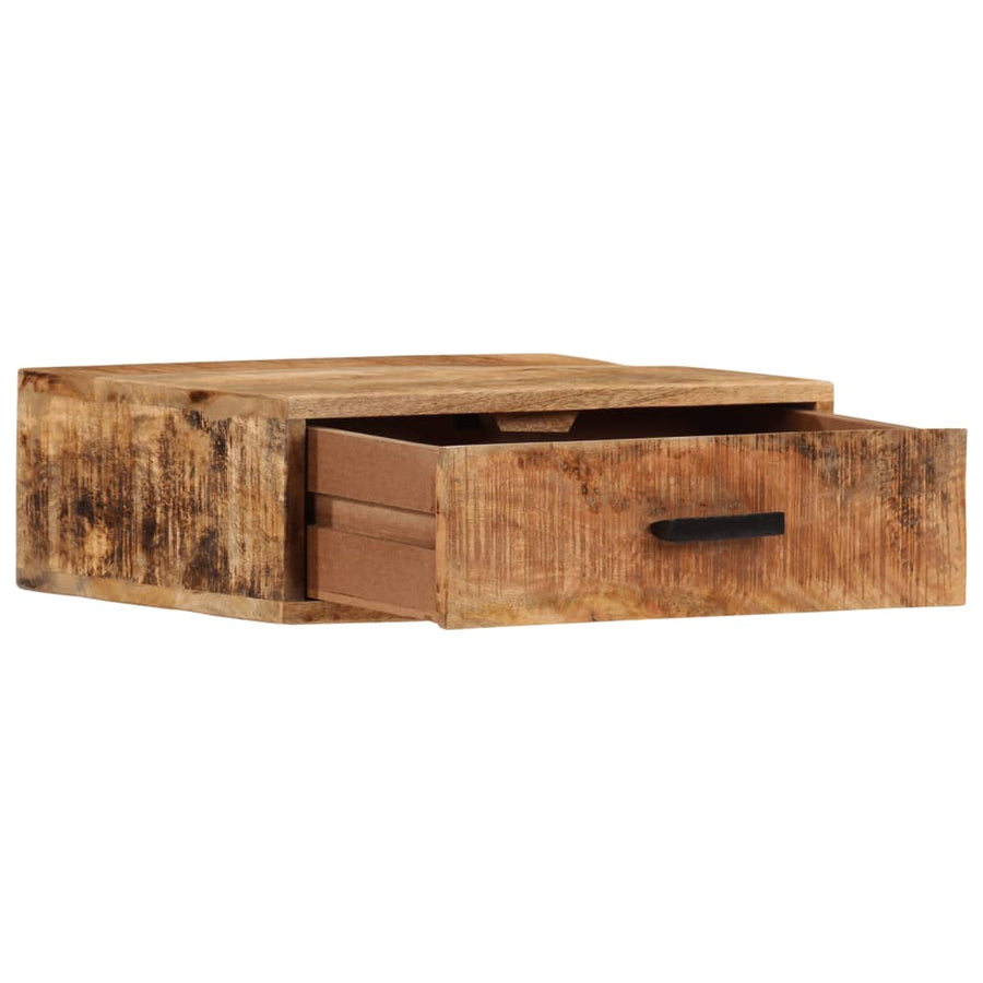 Nachtkastje Wandgemonteerd 40X30X13,5 Cm Massief Mangohout 40 x 30 x 13.5 cm