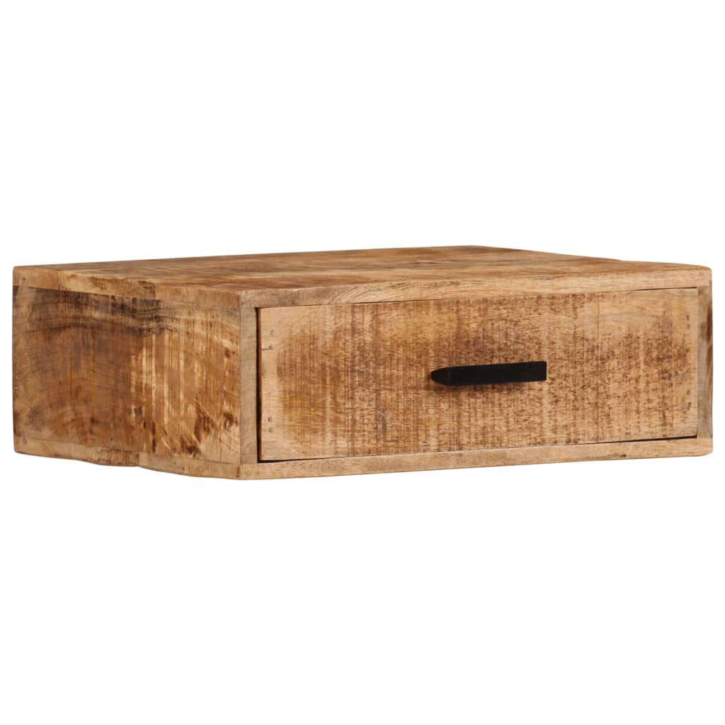 Nachtkastje Wandgemonteerd 40X30X13,5 Cm Massief Mangohout 40 x 30 x 13.5 cm