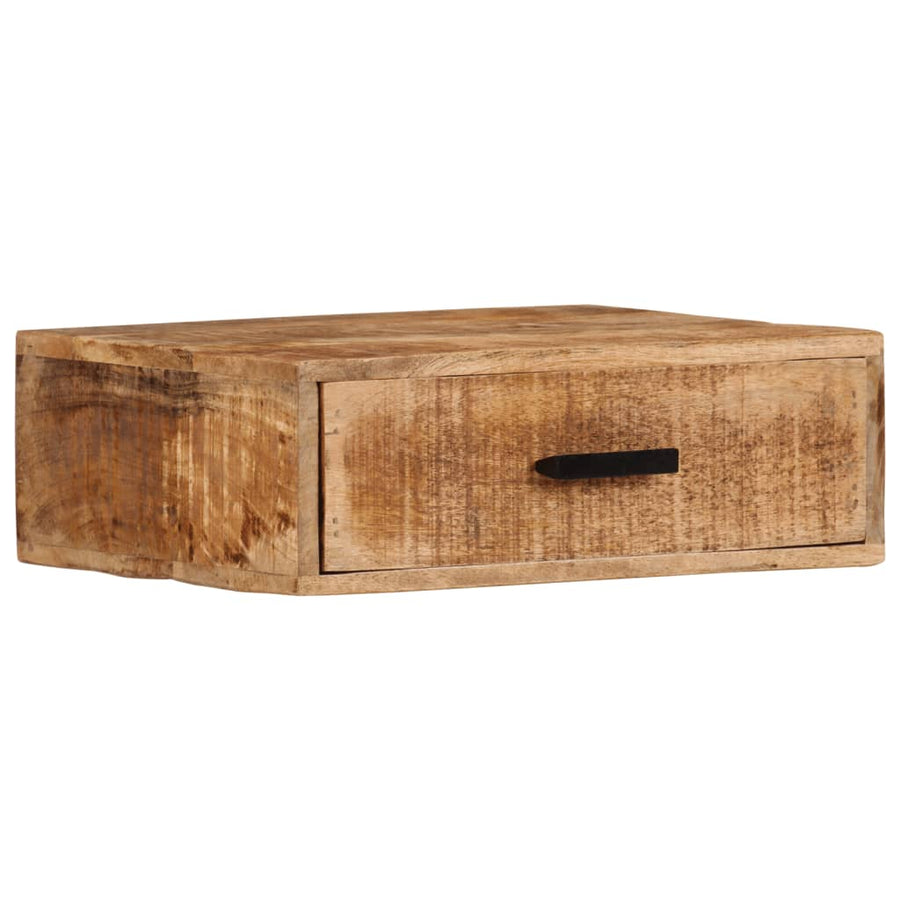 Nachtkastje Wandgemonteerd 40X30X13,5 Cm Massief Mangohout 40 x 30 x 13.5 cm