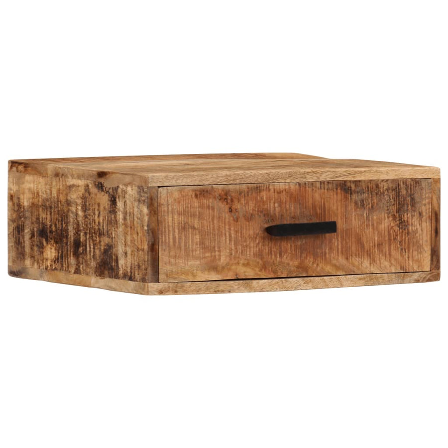 Nachtkastje Wandgemonteerd 40X30X13,5 Cm Massief Mangohout 40 x 30 x 13.5 cm