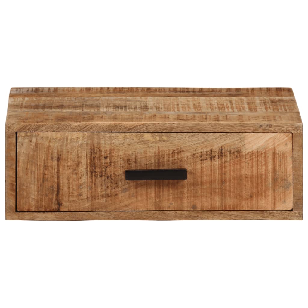 Nachtkastje Wandgemonteerd 40X30X13,5 Cm Massief Mangohout 40 x 30 x 13.5 cm