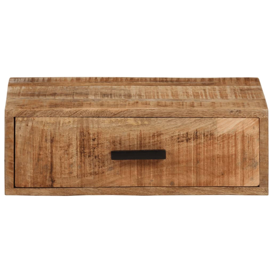 Nachtkastje Wandgemonteerd 40X30X13,5 Cm Massief Mangohout 40 x 30 x 13.5 cm