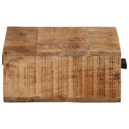 Nachtkastje Wandgemonteerd 40X30X13,5 Cm Massief Mangohout 40 x 30 x 13.5 cm