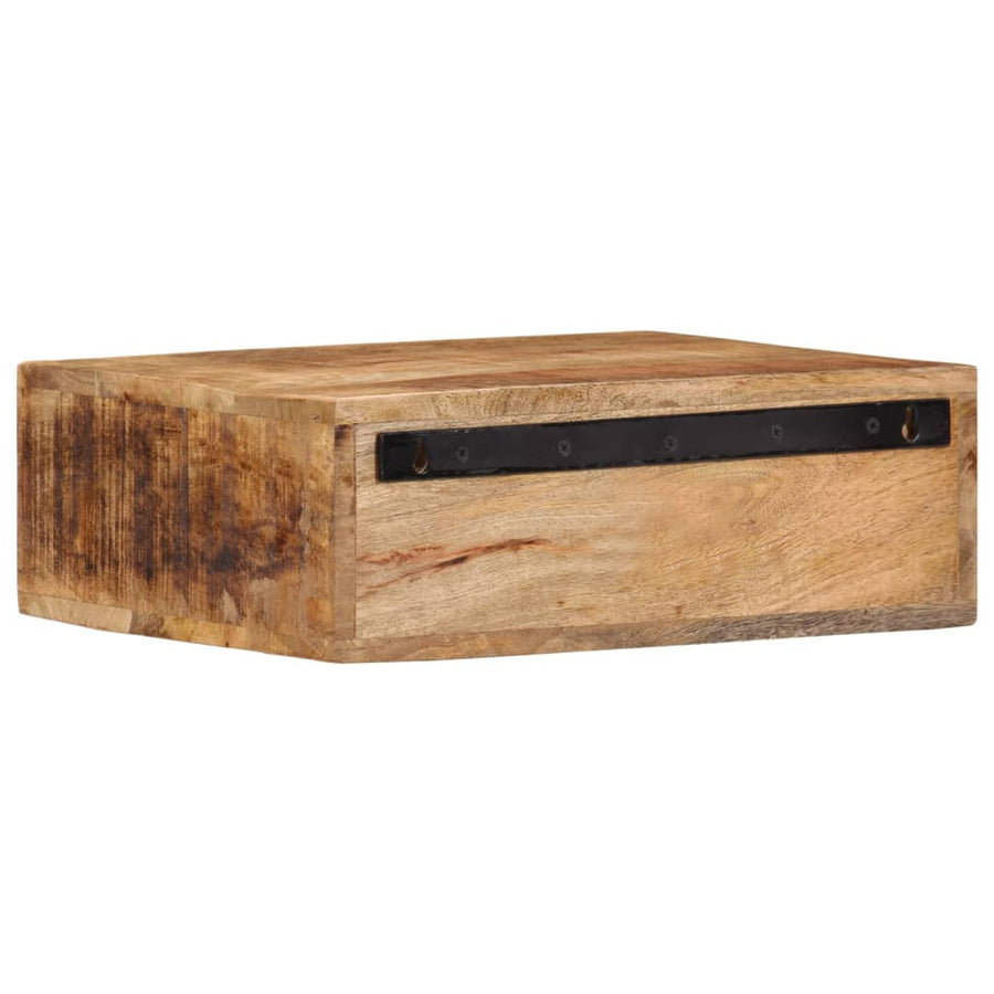 Nachtkastje Wandgemonteerd 40X30X13,5 Cm Massief Mangohout 40 x 30 x 13.5 cm
