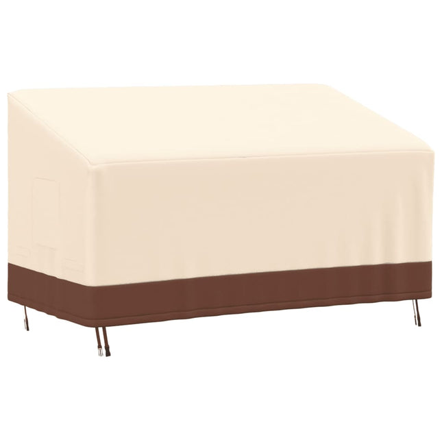 Tuinhoes 3-Zitsbank 600D Oxford Beige 159 x 84 x 56/81 cm