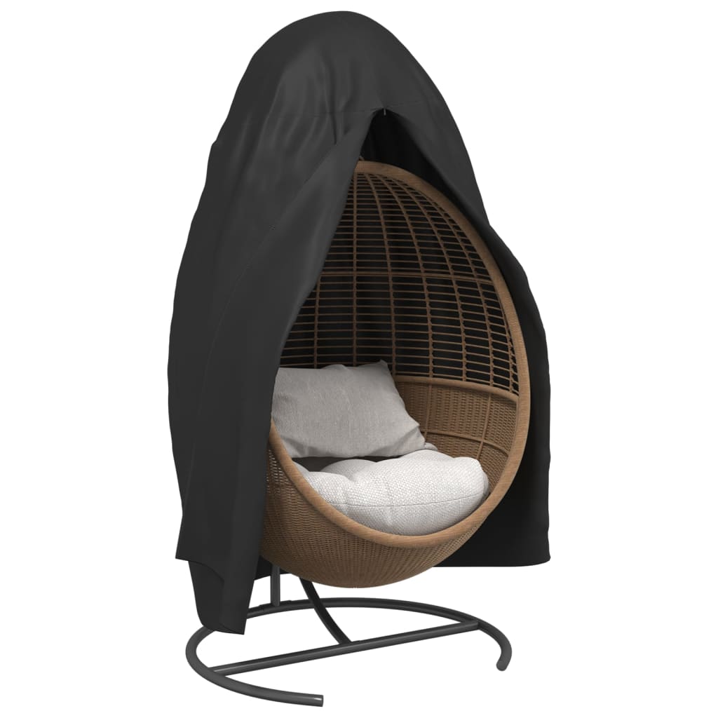 Hoes voor hangende ei-stoel Ø 108x190 cm 420D oxford stof zwart