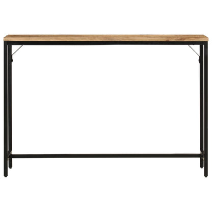 Wandtafel 110X30X75 Cm Massief Ruw Mangohout En Ijzer