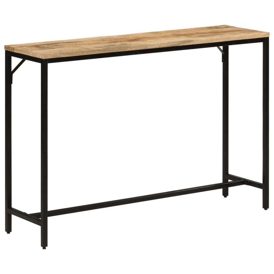 Wandtafel 110X30X75 Cm Massief Ruw Mangohout En Ijzer