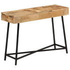 Dressing table 105x35x75 cm solid rough mango wood and iron