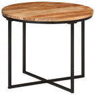 Salontafel 55x55x45 cm massief acaciahout ijzer