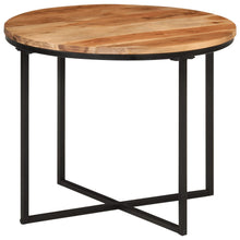 Salontafel Massief Acaciahout En Ijzer 55 x 55 x 45 cm