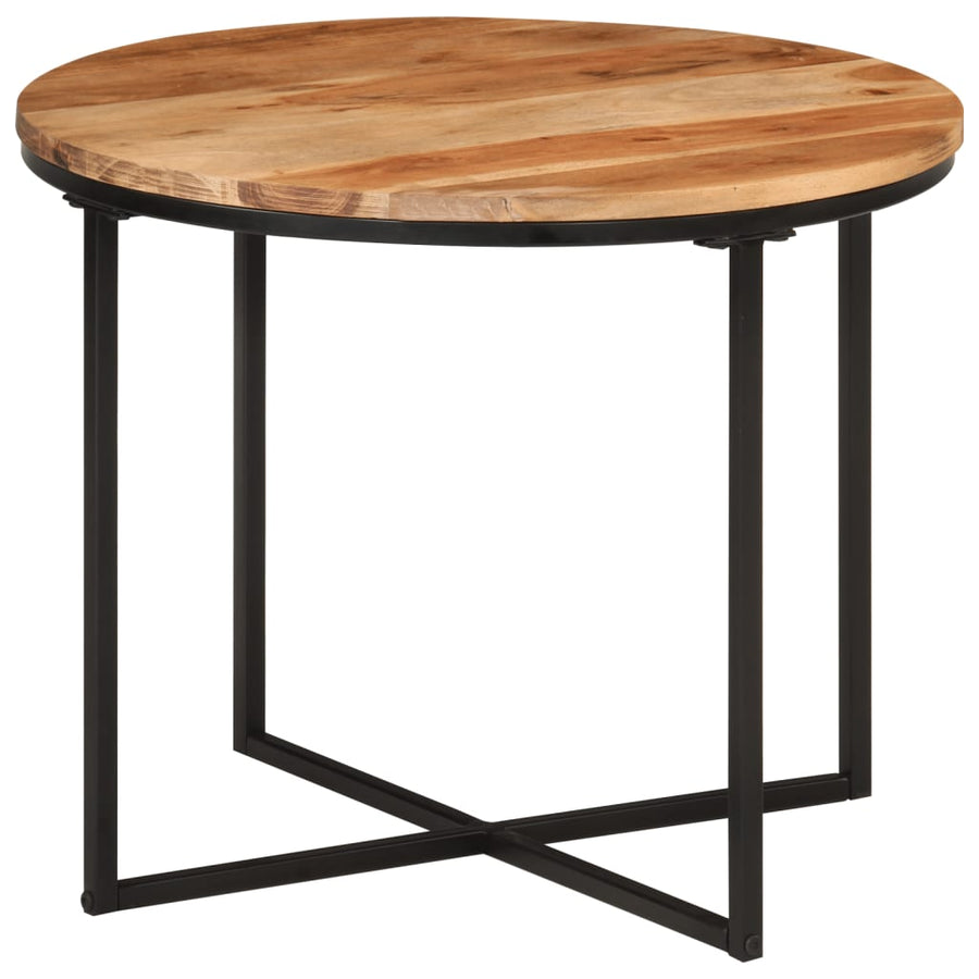 Salontafel Massief Acaciahout En Ijzer 55 x 55 x 45 cm