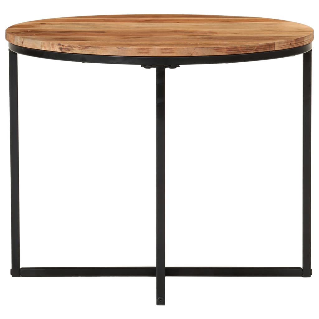 Salontafel Massief Acaciahout En Ijzer 55 x 55 x 45 cm