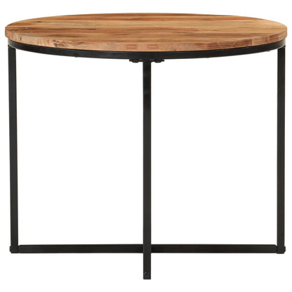 Salontafel Massief Acaciahout En Ijzer 55 x 55 x 45 cm