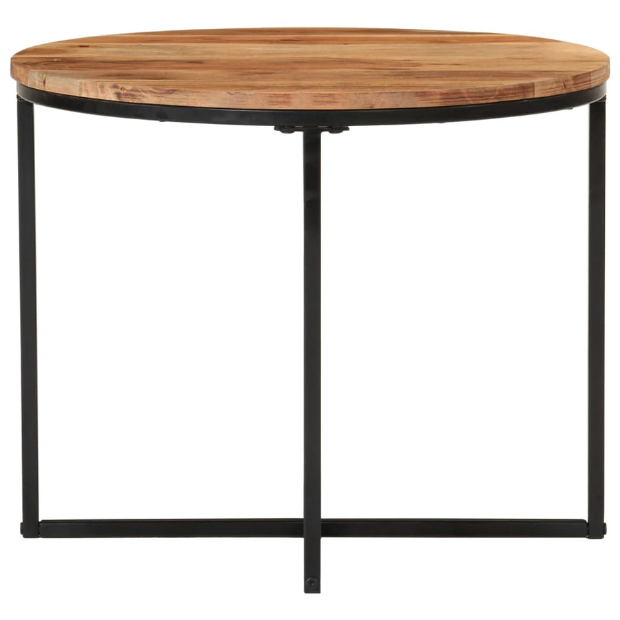 Salontafel Massief Acaciahout En Ijzer 55 x 55 x 45 cm