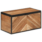 Opbergbox 60x30x30 cm acaciahout ijzer