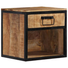 Bedside table 40x35x40 cm solid mango wood