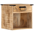 Nightstand 40x30x37 cm solid mango wood
