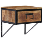 Bedside table 40x35x40 cm solid mango wood