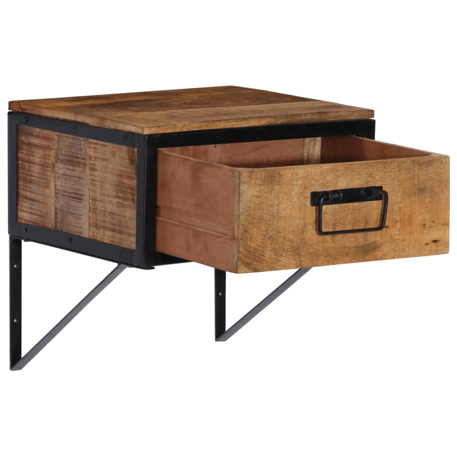 Nachtkastje 40x35x40 cm massief mangohout