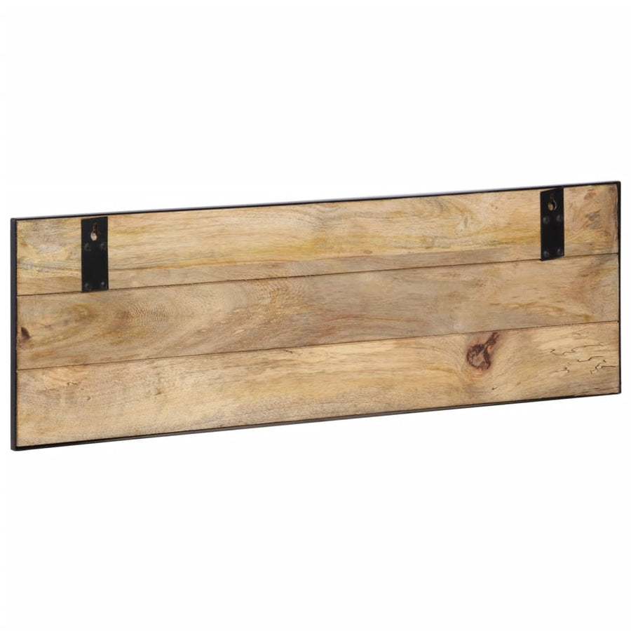 Kapstokken 2 St 80X8X25 Cm Massief Ruw Mangohout