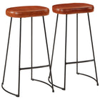 Barkrukken 2 st Gavin 44x37,5x78 cm massief mangohout