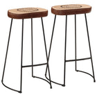 Bar stools 2 pcs 44x37.5x78 cm dark brown