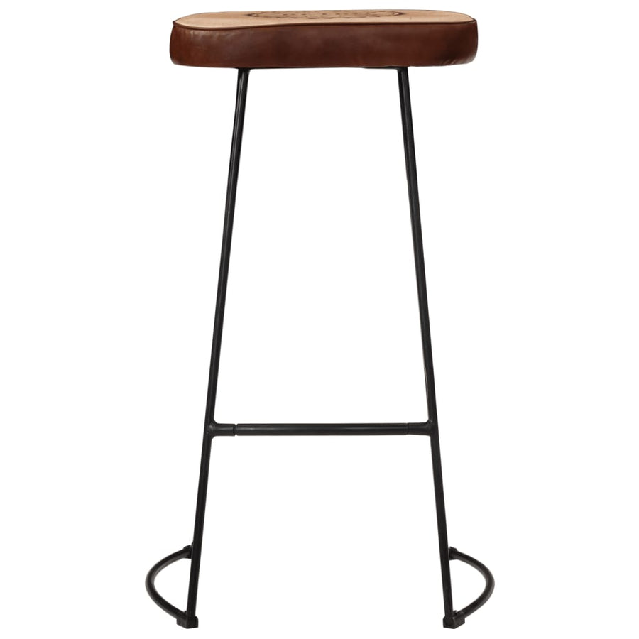 Barkrukken 2 st 44x37,5x78 cm donkerbruin