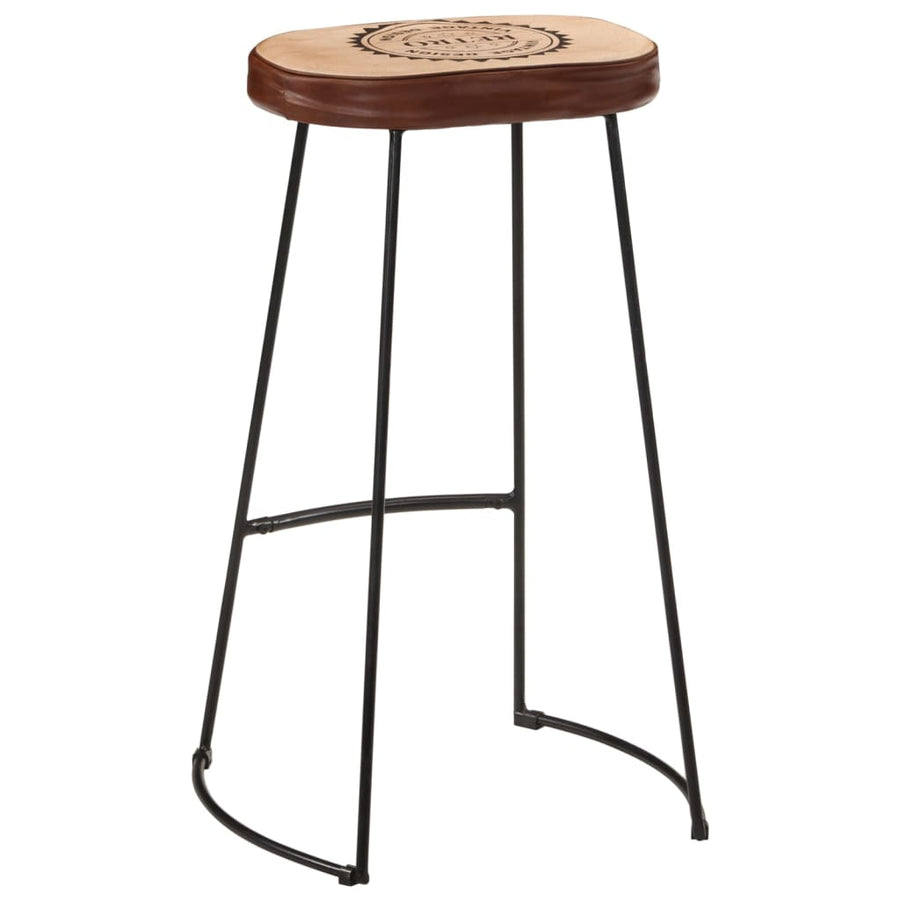Barkrukken 2 st 44x37,5x78 cm donkerbruin