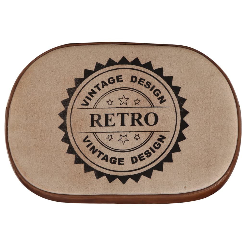 Barkrukken 2 st 44x37,5x78 cm donkerbruin