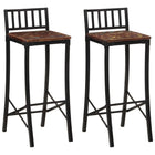Bar stools 2 pc solid reclaimed wood