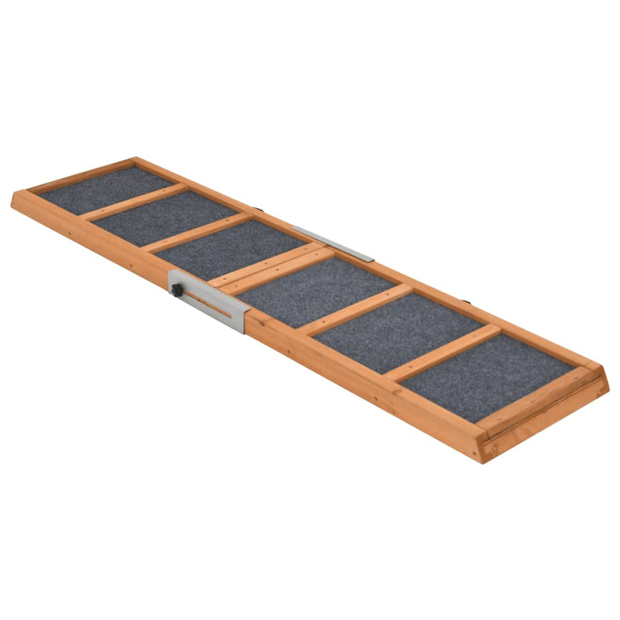 Hondenloopplank Massief Vurenhout 120 x 30 cm