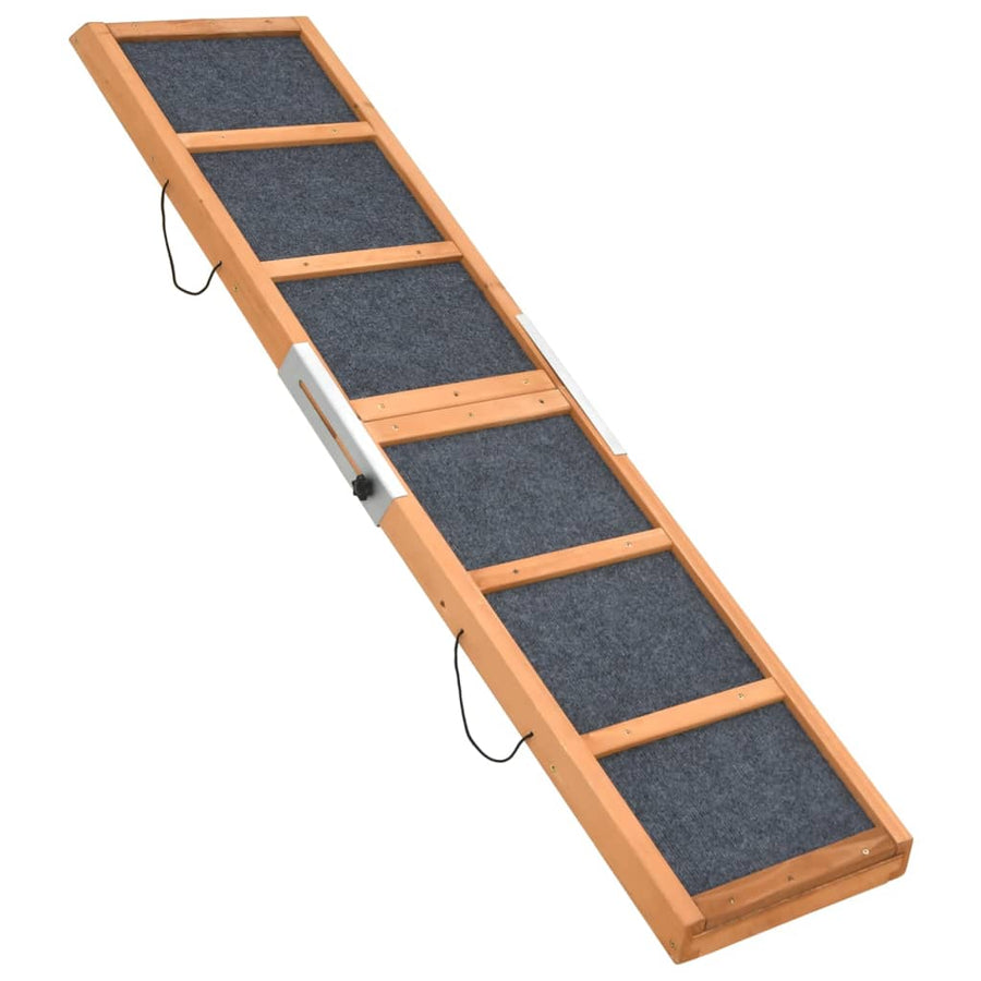 Hondenloopplank Massief Vurenhout 120 x 30 cm