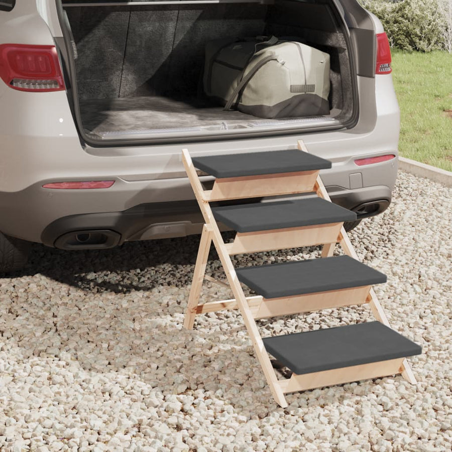 Hondentrap Massief Vurenhout 105 x 47 cm