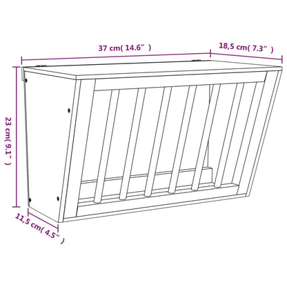 Hooiruif Voor Konijnen 37X18,5X23 Cm Massief Vurenhout 37 x 18.5 x 23 cm