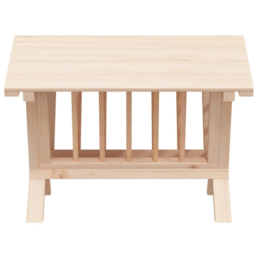Hooiruif voor konijnen 44x33x33 cm massief vurenhout