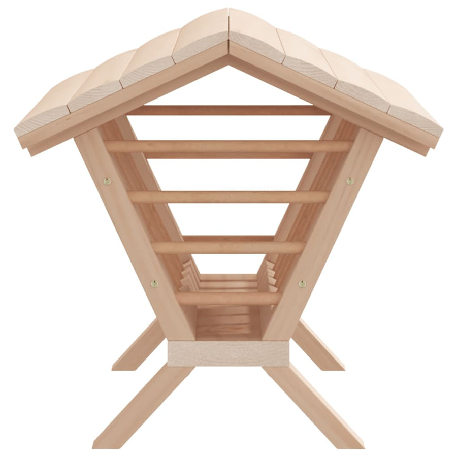 Hooiruif voor konijnen 44x33x33 cm massief vurenhout