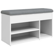 Schoenenbank 82X32X45,5 Cm Bewerkt Hout Wit