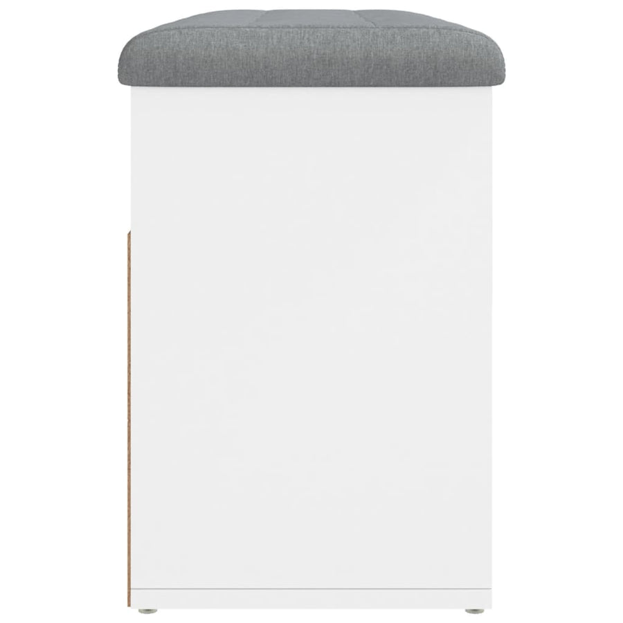 Schoenenbank 82X32X45,5 Cm Bewerkt Hout Wit