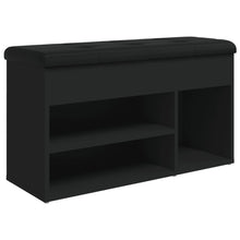 Schoenenbank 82X32X45,5 Cm Bewerkt Hout Zwart