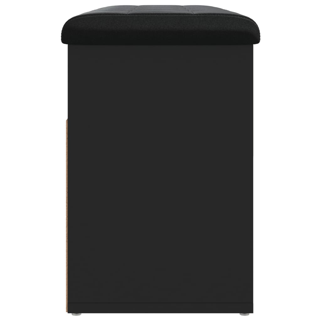 Schoenenbank 82X32X45,5 Cm Bewerkt Hout Zwart