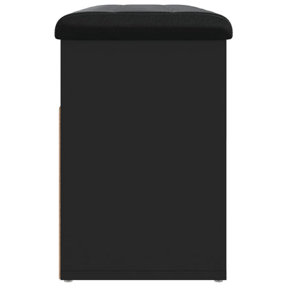Schoenenbank 82X32X45,5 Cm Bewerkt Hout Zwart