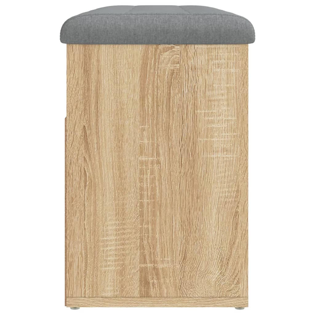 Schoenenbank 82X32X45,5 Cm Bewerkt Hout Kleurig Sonoma eiken