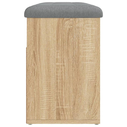 Schoenenbank 82X32X45,5 Cm Bewerkt Hout Kleurig Sonoma eiken