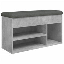 Schoenenbank 82X32X45,5 Cm Bewerkt Hout Betongrijs