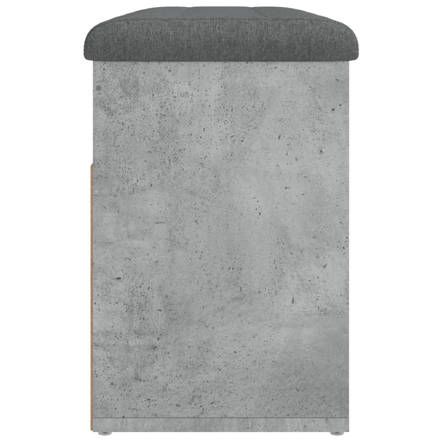 Schoenenbank 82X32X45,5 Cm Bewerkt Hout Betongrijs
