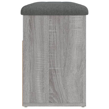 Schoenenbank 82X32X45,5 Cm Bewerkt Hout Grijs sonoma