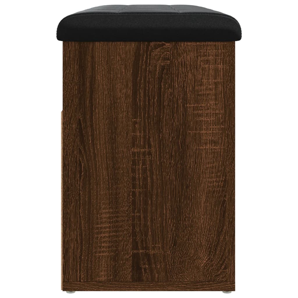 Schoenenbank 82X32X45,5 Cm Bewerkt Hout Bruineikenkleurig bruin eikenkleur