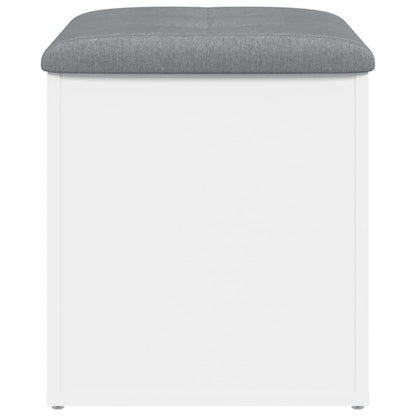 Opbergbankje Bewerkt Hout 42 x 42 x 45 cm Wit